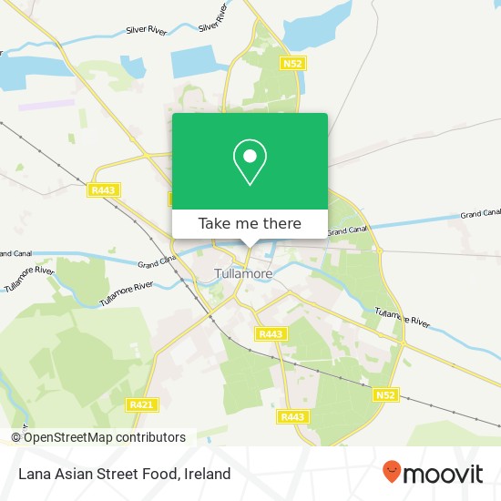 Lana Asian Street Food, Columcille Street Tullamore R35 CF21 map