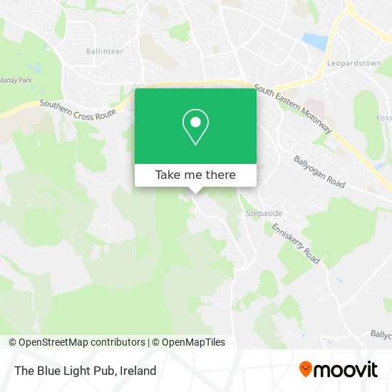 The Blue Light Pub map