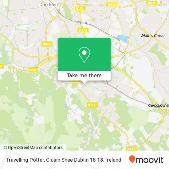 Travelling Potter, Cluain Shee Dublin 18 18 map