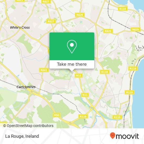 La Rouge, Bray Road Dublin 18 18 map