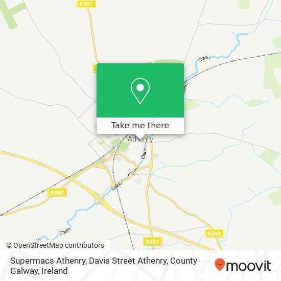 Supermacs Athenry, Davis Street Athenry, County Galway map