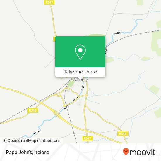 Papa John's, Davis Street Athenry, County Galway map