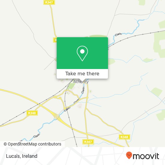 Luca's, Bridge Street Athenry, County Galway map