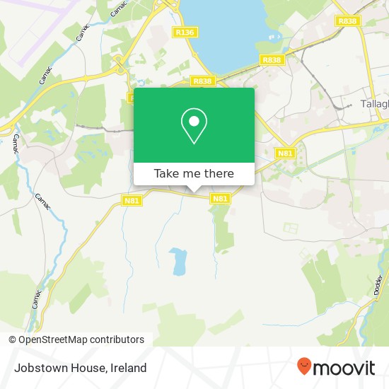 Jobstown House map