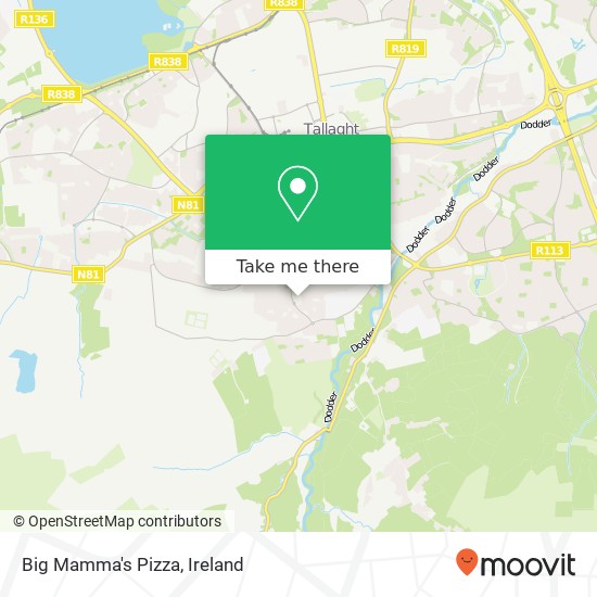 Big Mamma's Pizza, Marlfield Mall Dublin 24 24 map