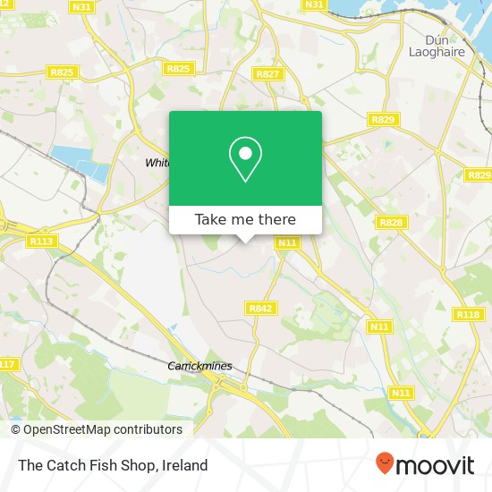 The Catch Fish Shop, Mart Lane Dublin 18 18 map