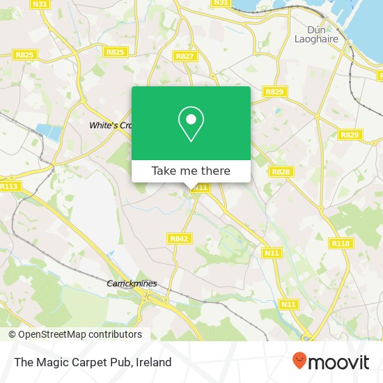 The Magic Carpet Pub map