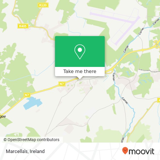 Marcella's, Main Street Rathcoole, County Dublin map
