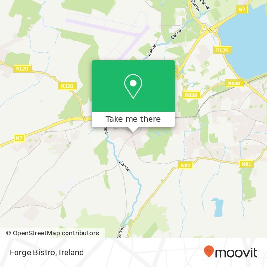 Forge Bistro, Saggart, County Dublin map