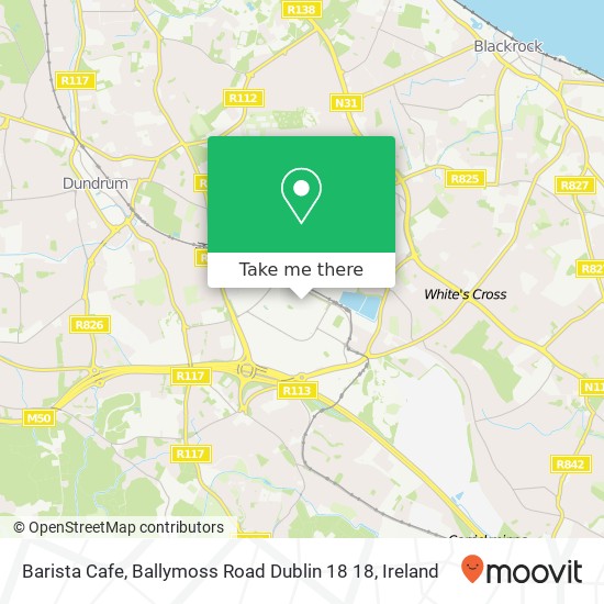 Barista Cafe, Ballymoss Road Dublin 18 18 plan