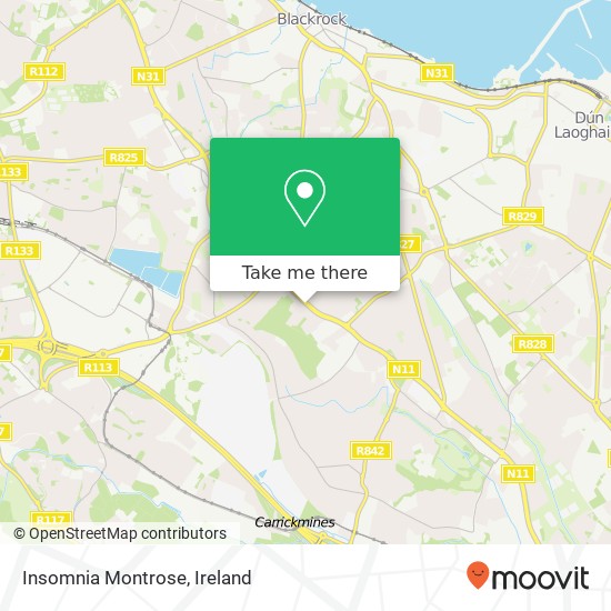 Insomnia Montrose, 4 Stillorgan Road Dublin 18 18 map