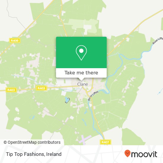 Tip Top Fashions, R403 Clane, County Kildare map