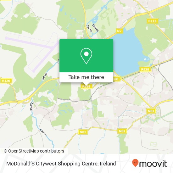 McDonald’S Citywest Shopping Centre, Castle Drive Dublin 24 24 map
