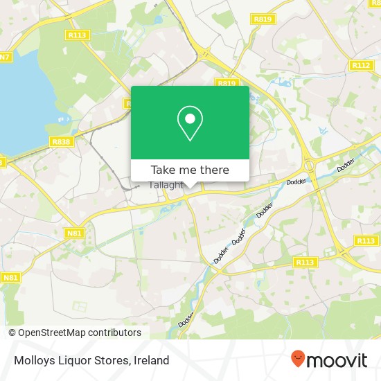 Molloys Liquor Stores map