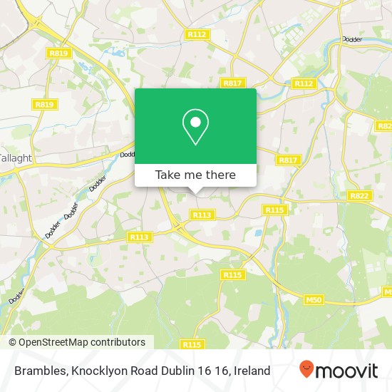 Brambles, Knocklyon Road Dublin 16 16 map