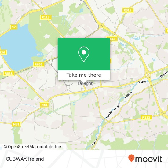 SUBWAY, Dublin 24 24 map