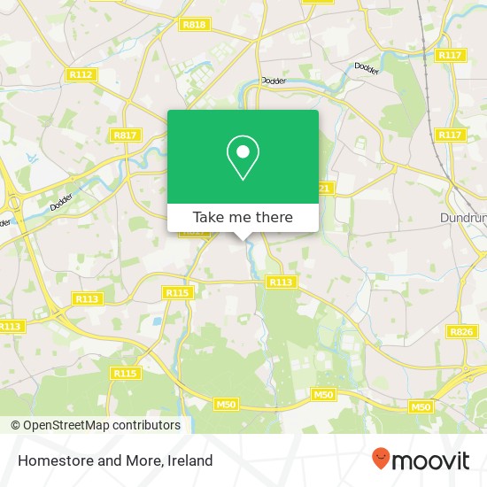 Homestore and More, Willbrook Dublin 14 14 map
