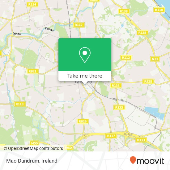 Mao Dundrum, Dublin 16 map