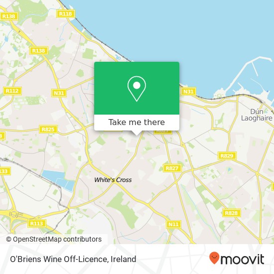 O'Briens Wine Off-Licence map