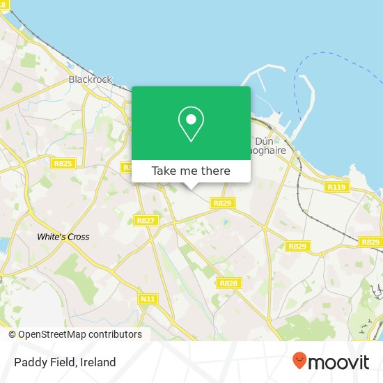 Paddy Field, 25 Monkstown Farm Dun Laoghaire, County Dublin map