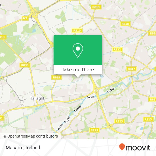 Macari's, Castletymon Green Dublin 24 24 map