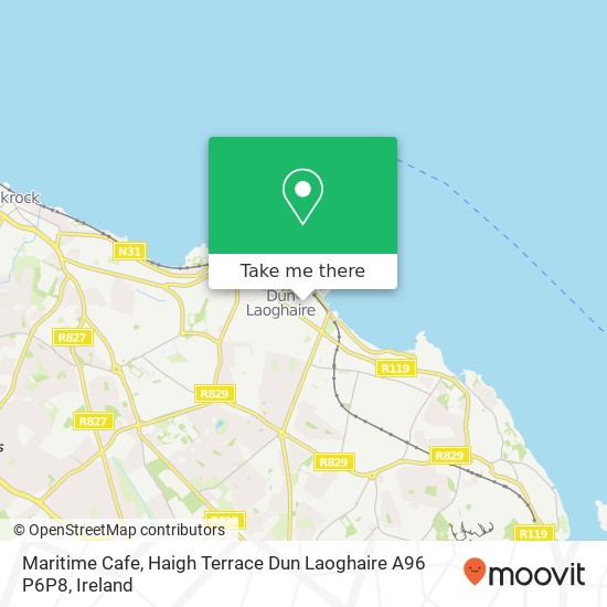 Maritime Cafe, Haigh Terrace Dun Laoghaire A96 P6P8 map