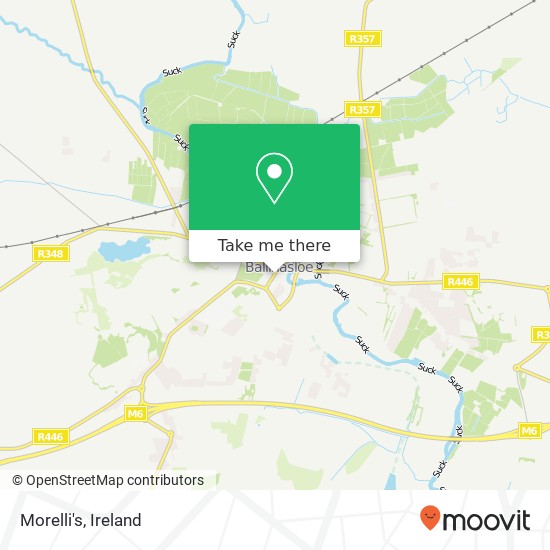 Morelli's, Dunlo Street Ballinasloe, County Galway map