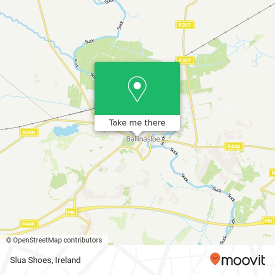 Slua Shoes, R348 Ballinasloe, County Galway map