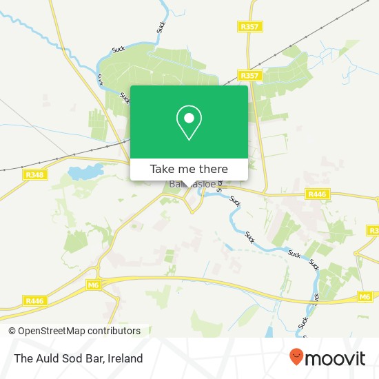 The Auld Sod Bar map