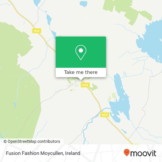 Fusion Fashion Moycullen, An Fuarán Maigh Cuilinn map