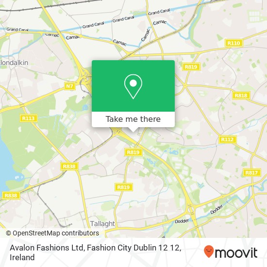 Avalon Fashions Ltd, Fashion City Dublin 12 12 plan