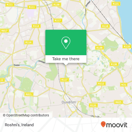 Roshni's, 4 Olivemount Terrace Dublin 14 D14 E067 map