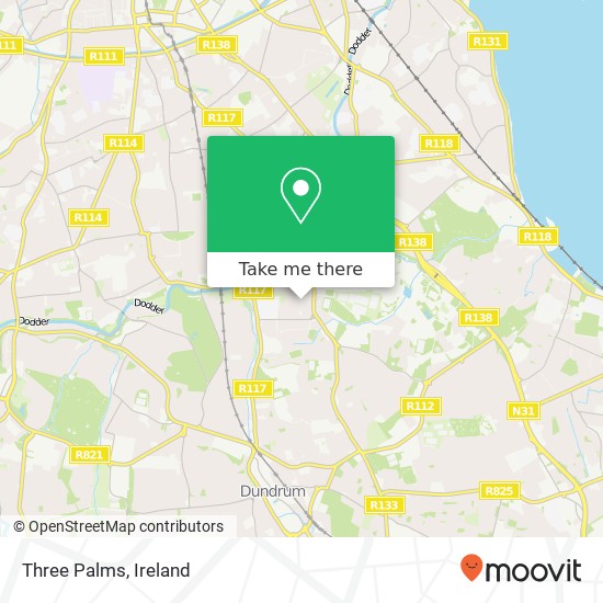 Three Palms, Leinster Lawn Dublin 14 D14 V4K4 map