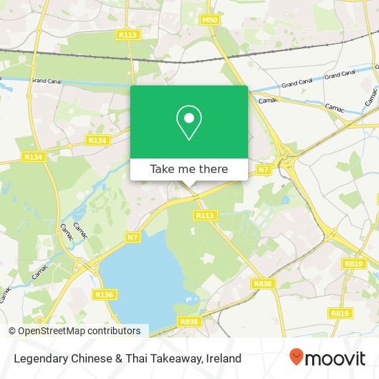 Legendary Chinese & Thai Takeaway, Fonthill Road South Dublin 22 22 map