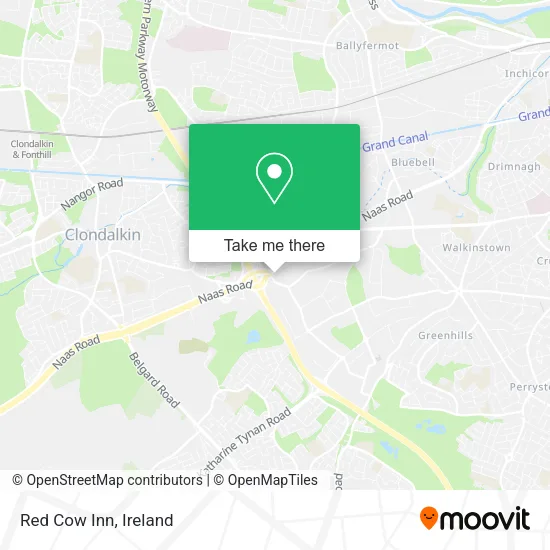Red Cow Inn map