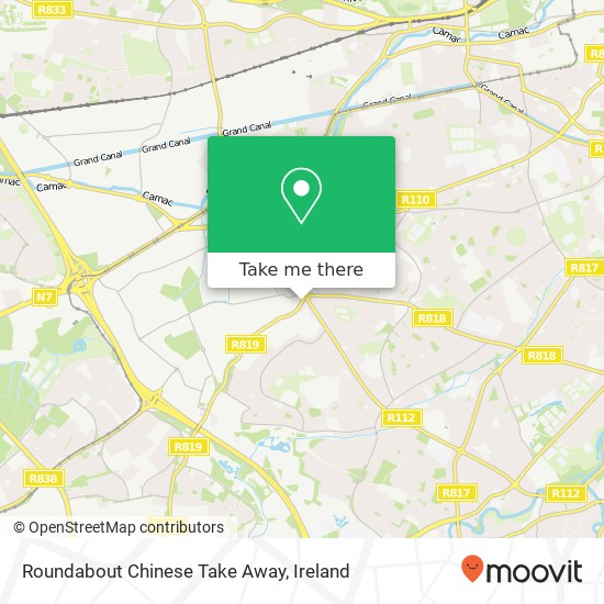 Roundabout Chinese Take Away, Greenhills Road Dublin 12 12 map