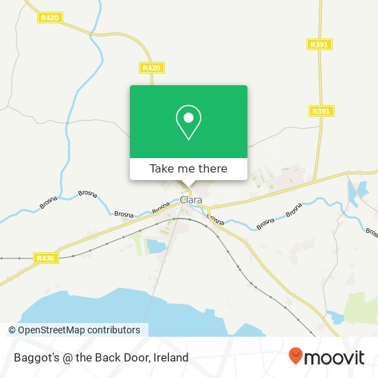 Baggot's @ the Back Door map