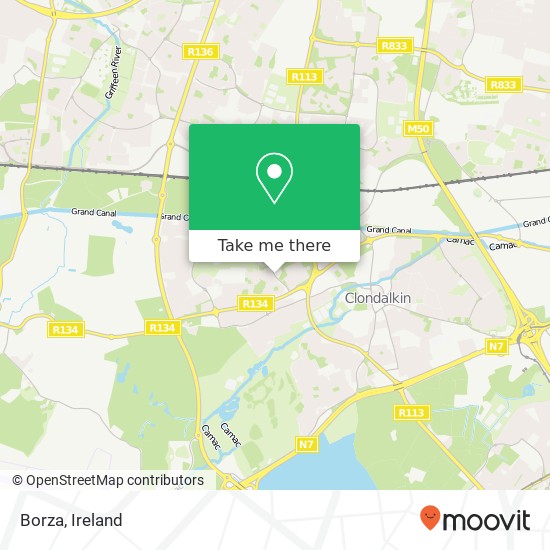 Borza, Bawnogue Road Dublin 22 22 map