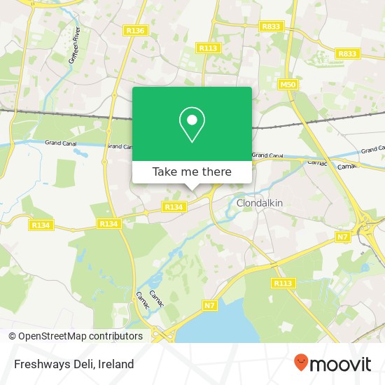 Freshways Deli, Bawnogue Road Dublin 22 22 map