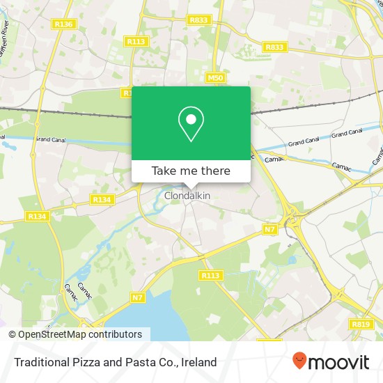 Traditional Pizza and Pasta Co., Orchard Lane Dublin 22 22 map