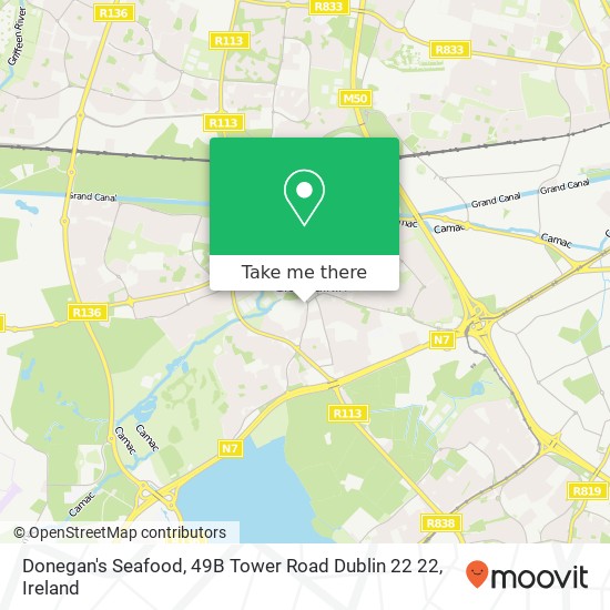 Donegan's Seafood, 49B Tower Road Dublin 22 22 plan