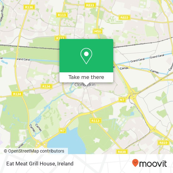 Eat Meat Grill House, Orchard Road Dublin 22 map