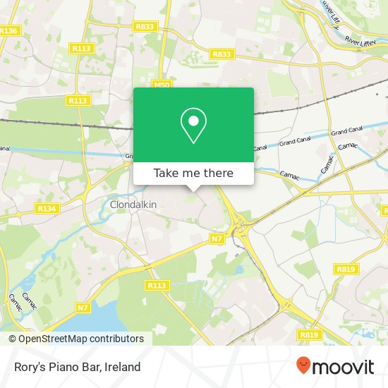 Rory's Piano Bar map