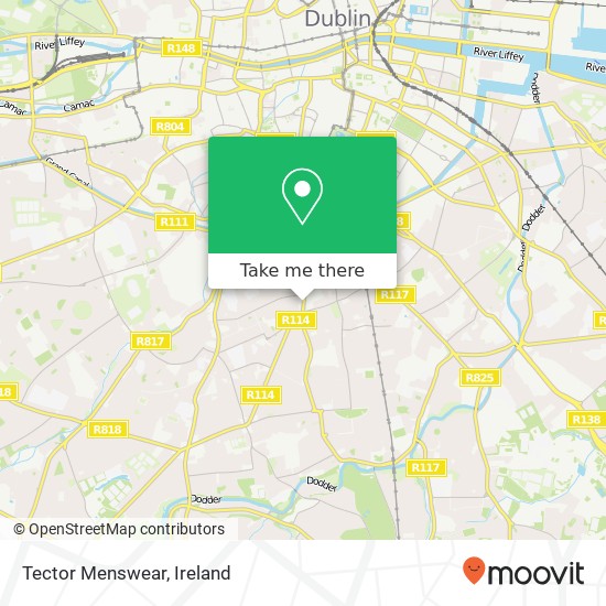 Tector Menswear, Rathmines Road Lower Dublin 6 6 map