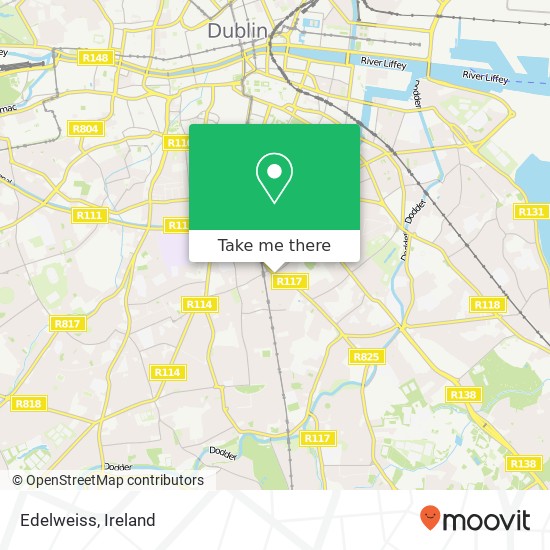 Edelweiss, Ranelagh Dublin 6 6 map