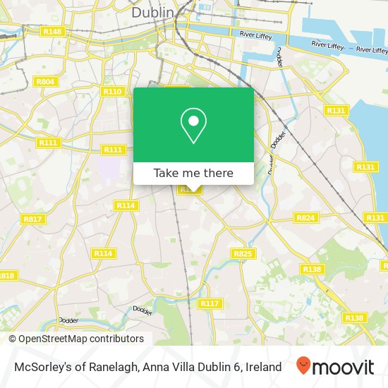 McSorley's of Ranelagh, Anna Villa Dublin 6 map