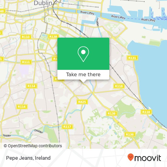 Pepe Jeans, Donnybrook Road Dublin 4 4 map