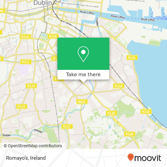 Romayo's, 4 Donnybrook Road Dublin 4 map