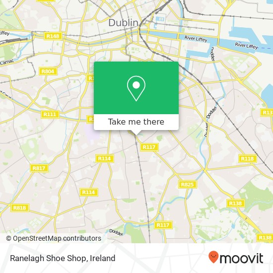 Ranelagh Shoe Shop, Ranelagh Dublin 6 6 map