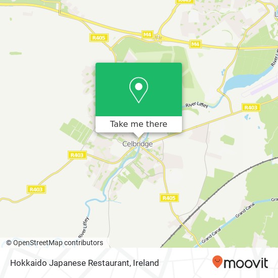 Hokkaido Japanese Restaurant, Main Street Celbridge, County Kildare map
